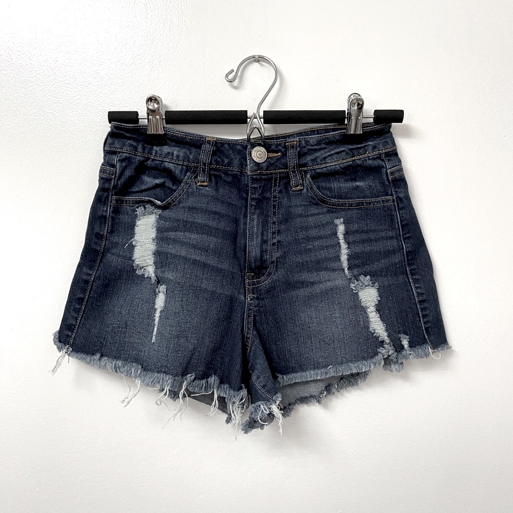 Almost Famous Destroyed Jean Shorts